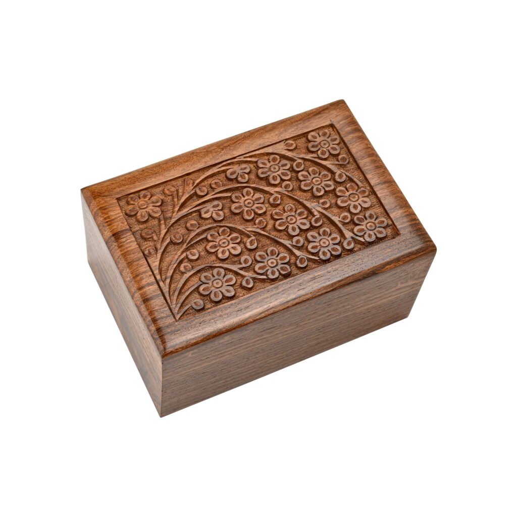 Rosewood Tree of life Urn Medium